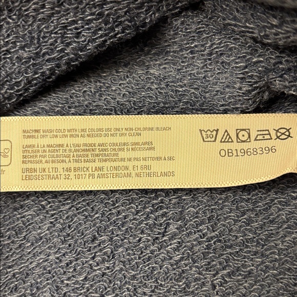 NEW! FREE PEOPLE MOVEMENT Back Me Up MEDIUM Midnight Navy Blue Sweatshirt Relax - Picture 15 of 16